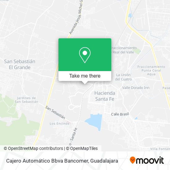 Mapa de Cajero Automático Bbva Bancomer