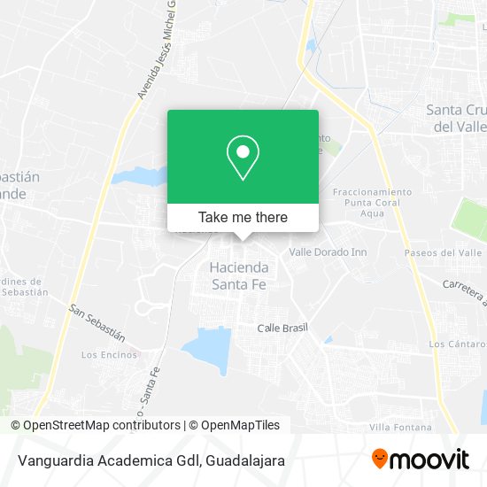 Vanguardia Academica Gdl map