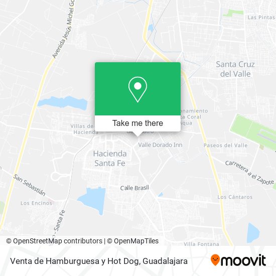 Mapa de Venta de Hamburguesa y Hot Dog