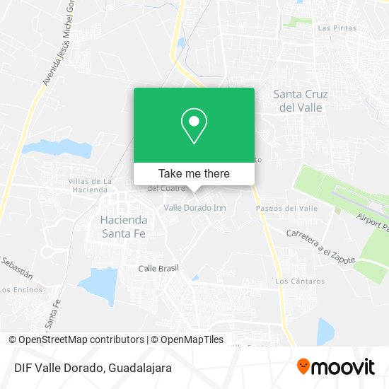 Mapa de DIF Valle Dorado