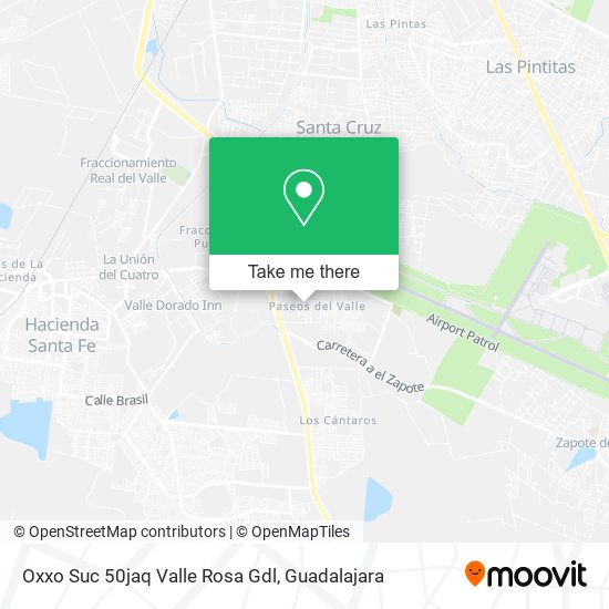 Oxxo Suc 50jaq Valle Rosa Gdl map