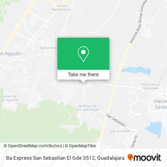 Ba Express San Sebastian El Gde 3512 map