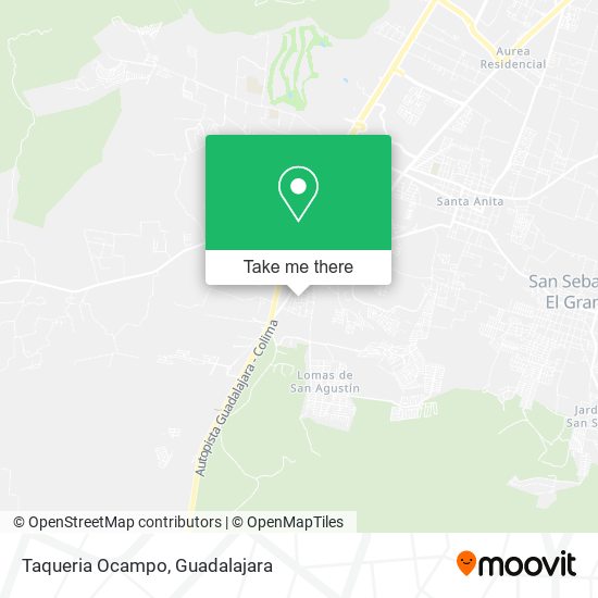 Mapa de Taqueria Ocampo