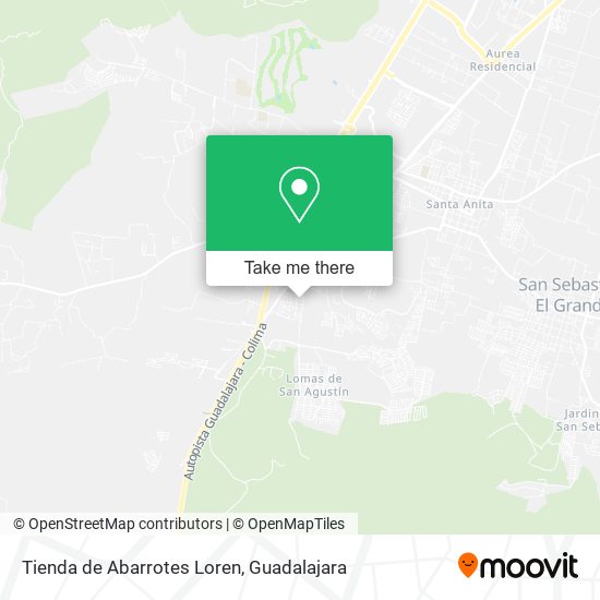 Mapa de Tienda de Abarrotes Loren