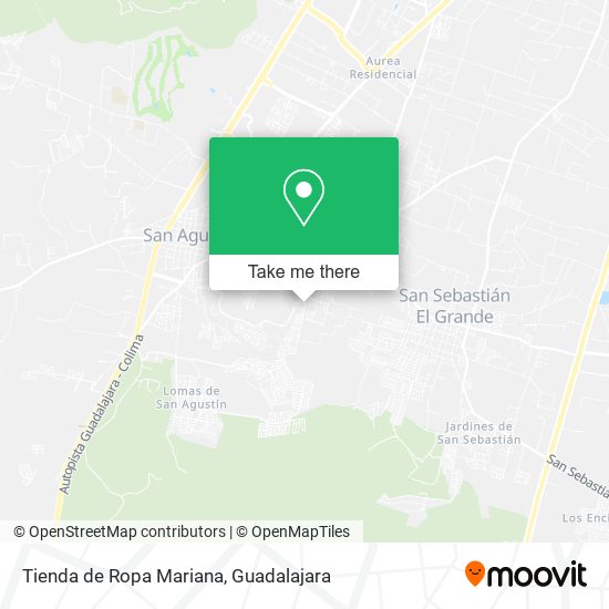 Mapa de Tienda de Ropa Mariana