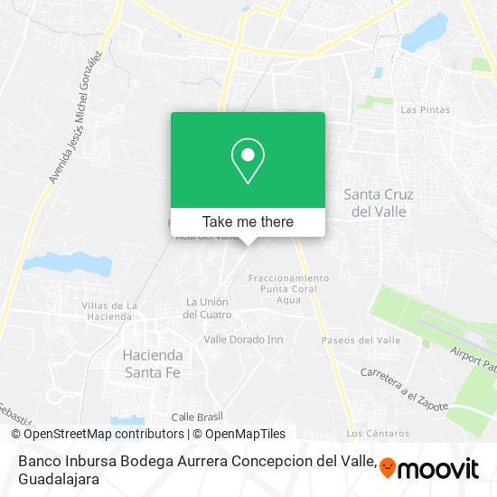 Banco Inbursa Bodega Aurrera Concepcion del Valle map