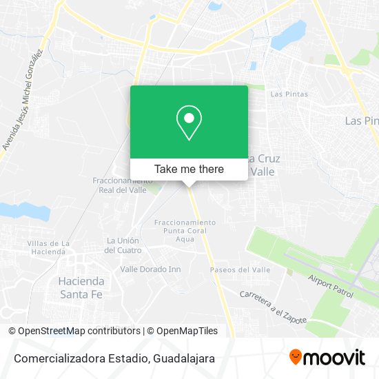 Comercializadora Estadio map
