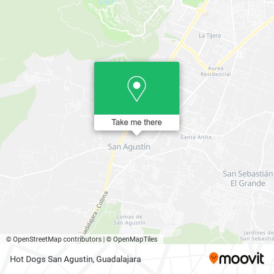 Mapa de Hot Dogs San Agustin
