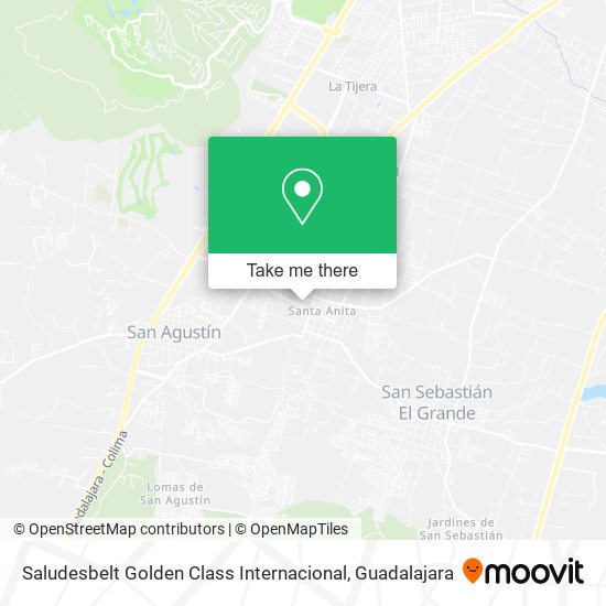 Saludesbelt Golden Class Internacional map