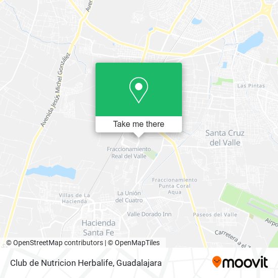 Mapa de Club de Nutricion Herbalife