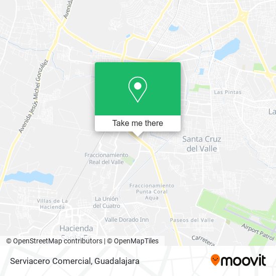 Serviacero Comercial map