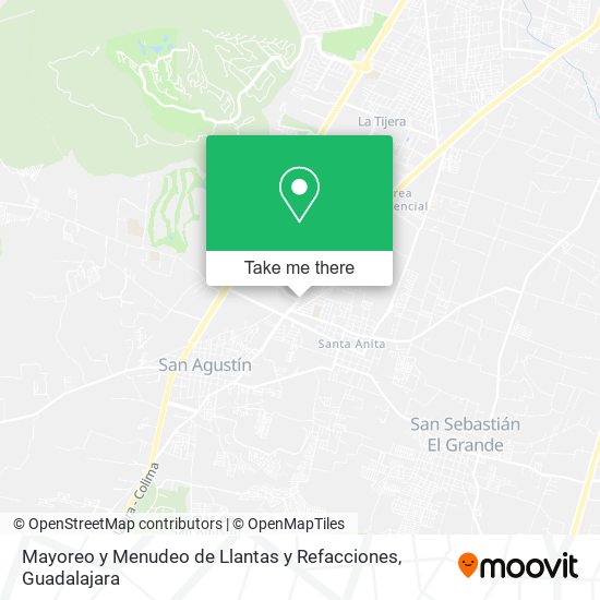 Mayoreo y Menudeo de Llantas y Refacciones map