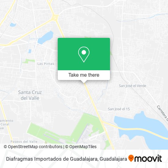 Mapa de Diafragmas Importados de Guadalajara