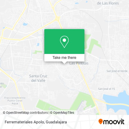 Mapa de Ferremateriales Apolo