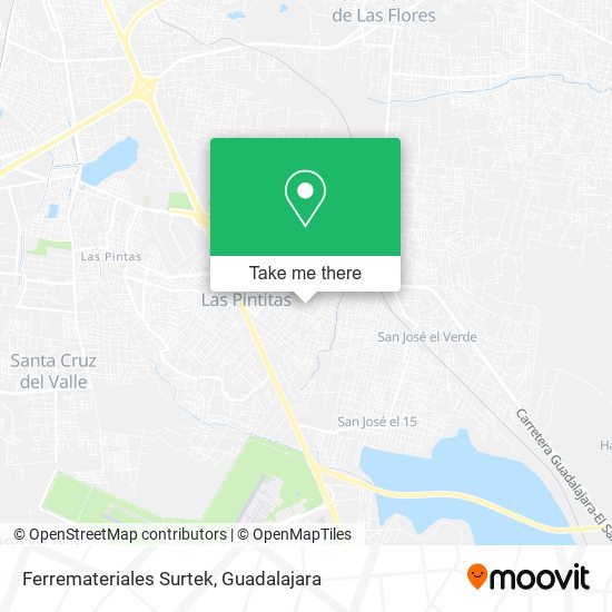 Mapa de Ferremateriales Surtek