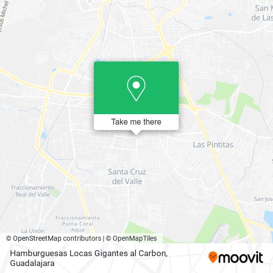 Mapa de Hamburguesas Locas Gigantes al Carbon