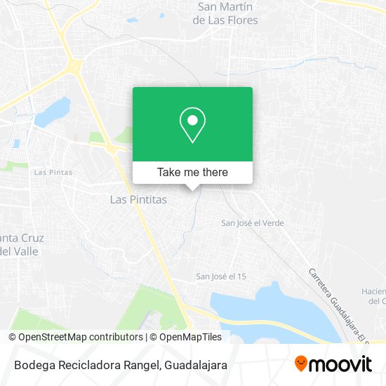 Mapa de Bodega Recicladora Rangel