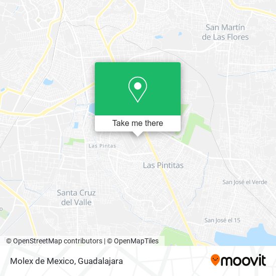 Molex de Mexico map