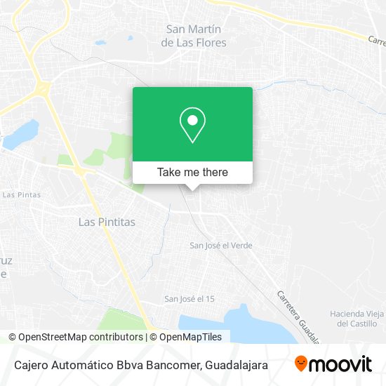 Mapa de Cajero Automático Bbva Bancomer