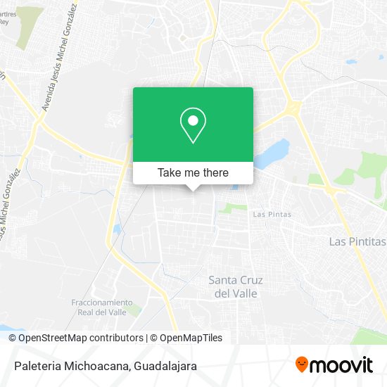 Mapa de Paleteria Michoacana