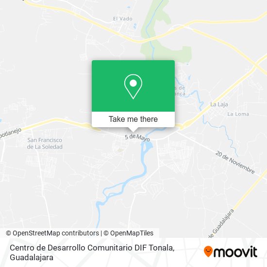 Mapa de Centro de Desarrollo Comunitario DIF Tonala