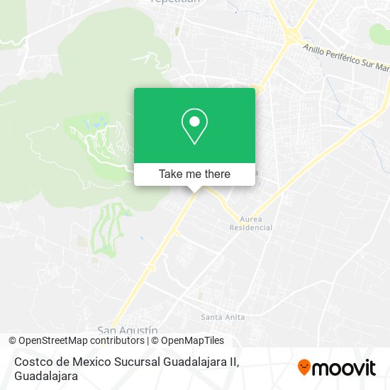 Costco de Mexico Sucursal Guadalajara II map