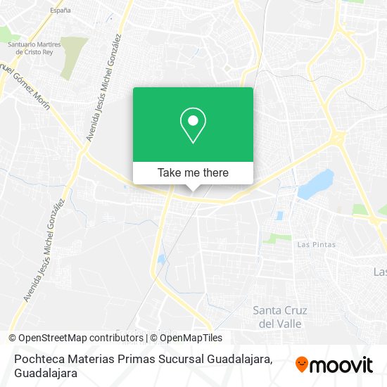 Pochteca Materias Primas Sucursal Guadalajara map