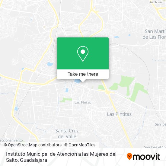 Mapa de Instituto Municipal de Atencion a las Mujeres del Salto