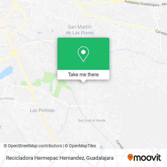 Mapa de Recicladora Hermepac Hernandez