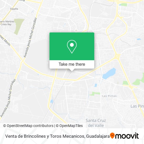 Venta de Brincolines y Toros Mecanicos map