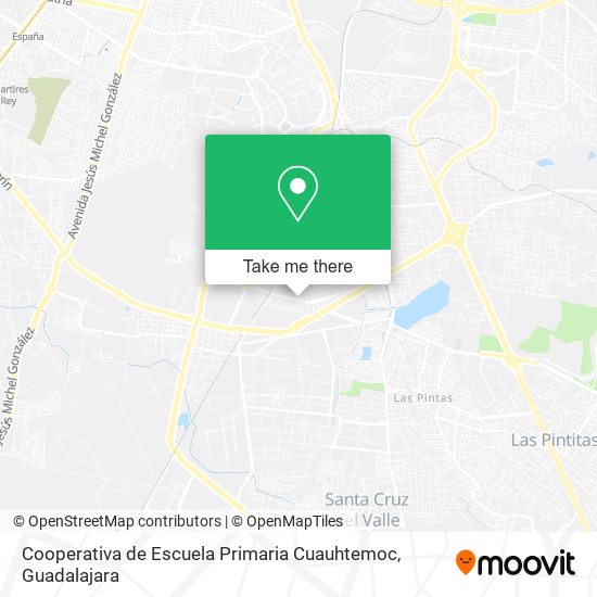 Mapa de Cooperativa de Escuela Primaria Cuauhtemoc