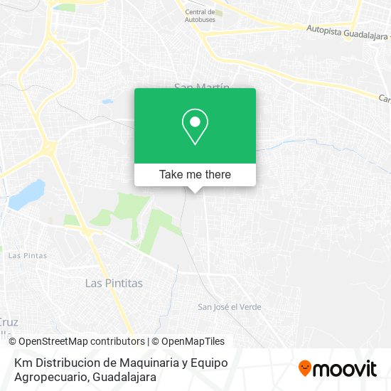 Km Distribucion de Maquinaria y Equipo Agropecuario map