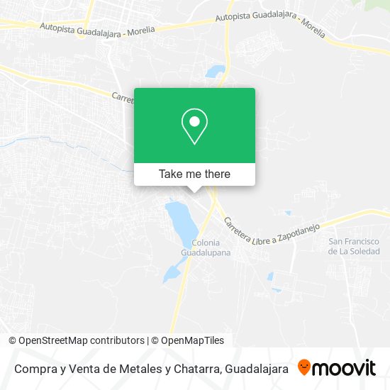 Mapa de Compra y Venta de Metales y Chatarra