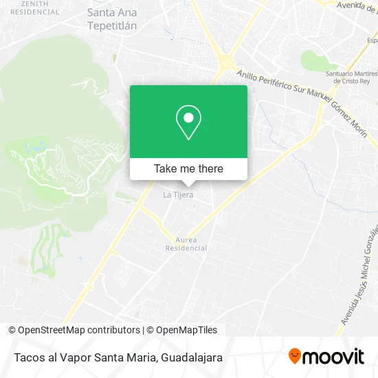 Tacos al Vapor Santa Maria map