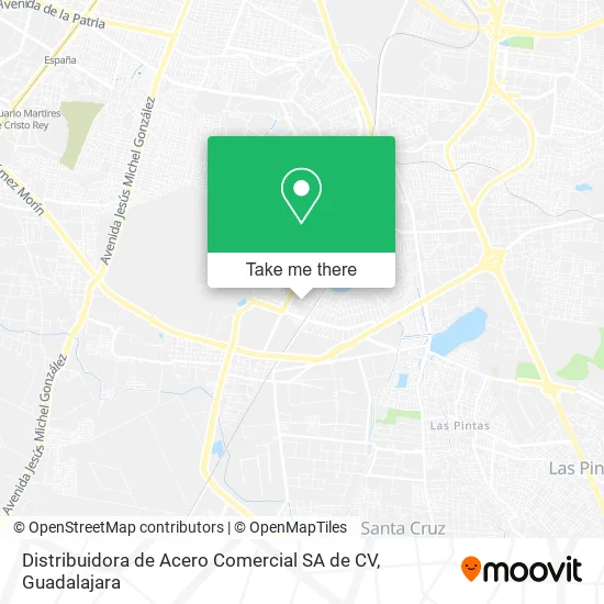 Distribuidora de Acero Comercial SA de CV map