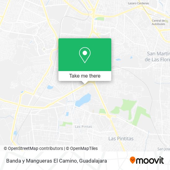 Banda y Mangueras El Camino map