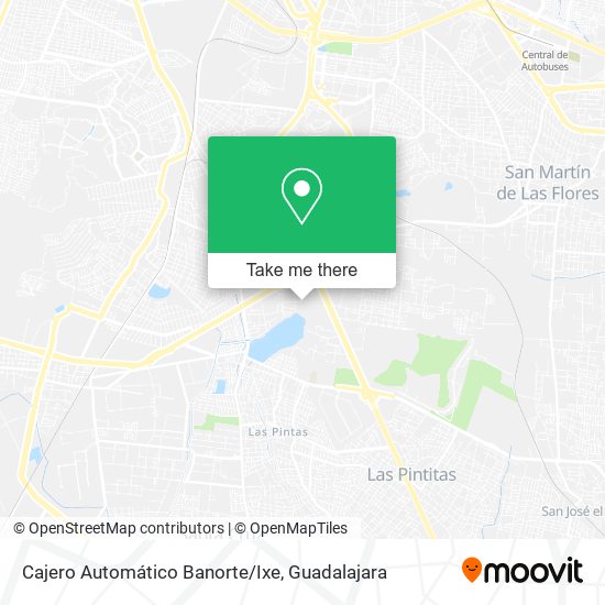 Mapa de Cajero Automático Banorte/Ixe