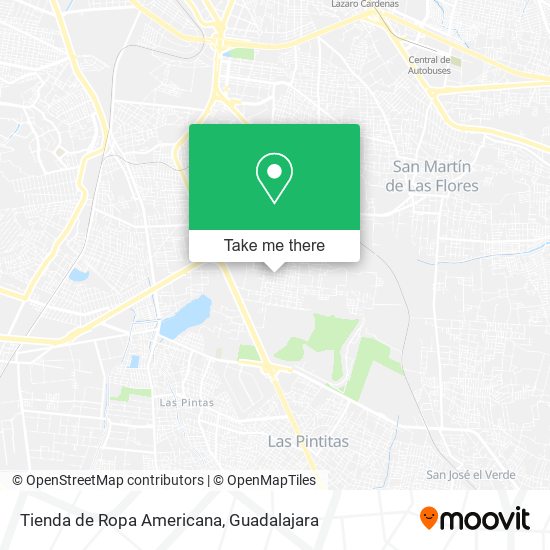 Mapa de Tienda de Ropa Americana