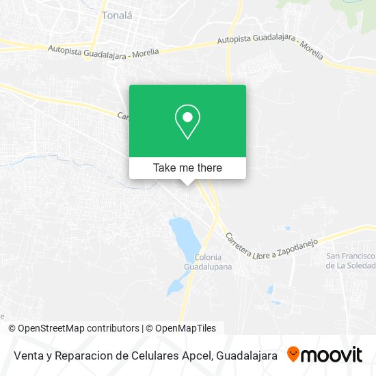 Mapa de Venta y Reparacion de Celulares Apcel