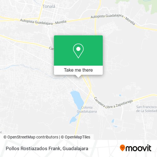 Mapa de Pollos Rostiazados Frank