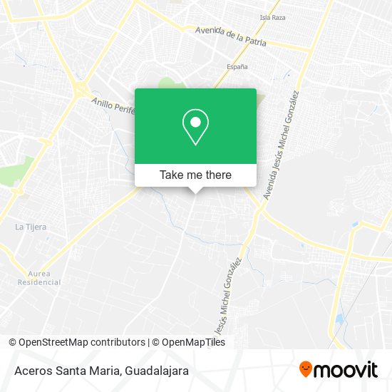 Aceros Santa Maria map