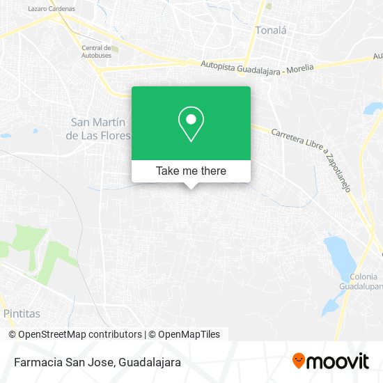 Mapa de Farmacia San Jose