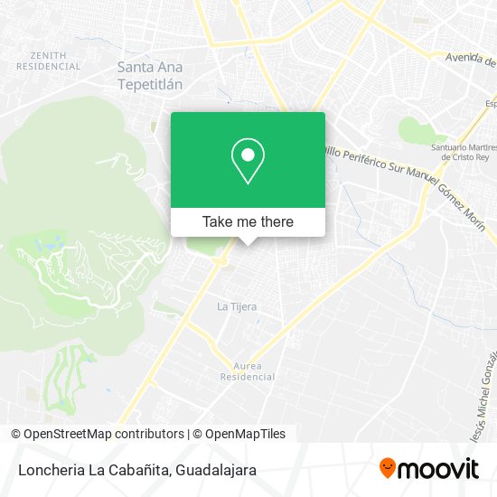 Loncheria La Cabañita map