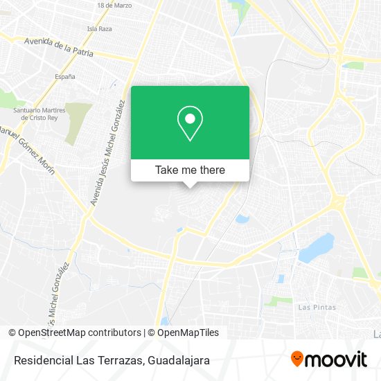 Mapa de Residencial Las Terrazas