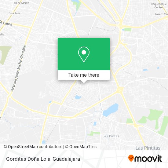 Gorditas Doña Lola map