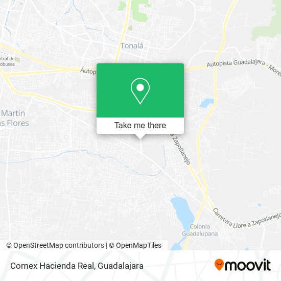 How to get to Comex Hacienda Real in Tonalá by Bus?