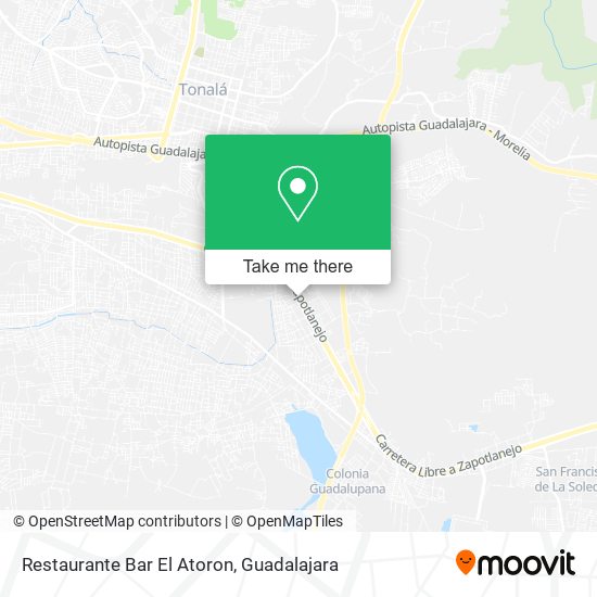Mapa de Restaurante Bar El Atoron