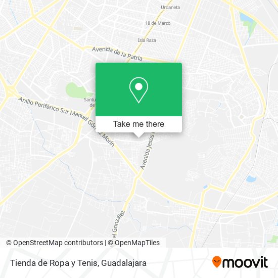 Mapa de Tienda de Ropa y Tenis