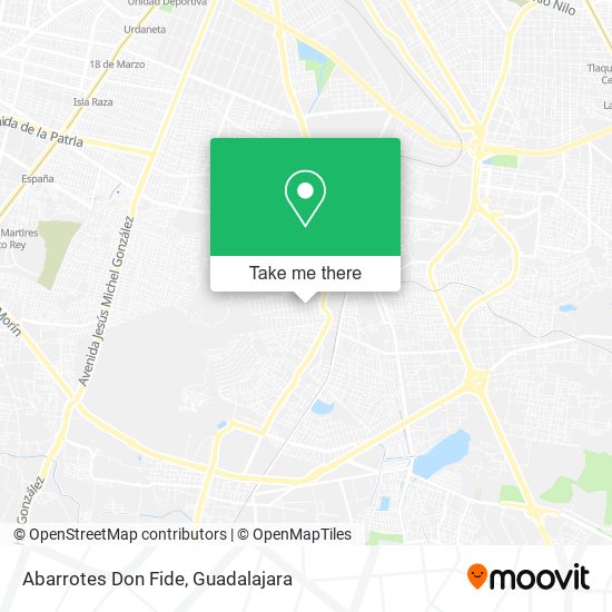 Abarrotes Don Fide map