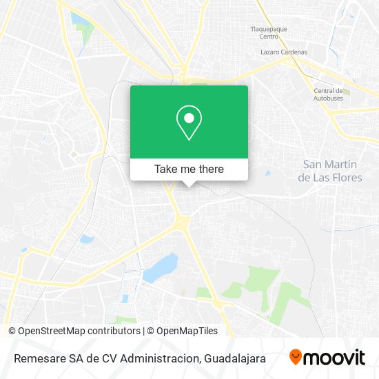 Remesare SA de CV Administracion map